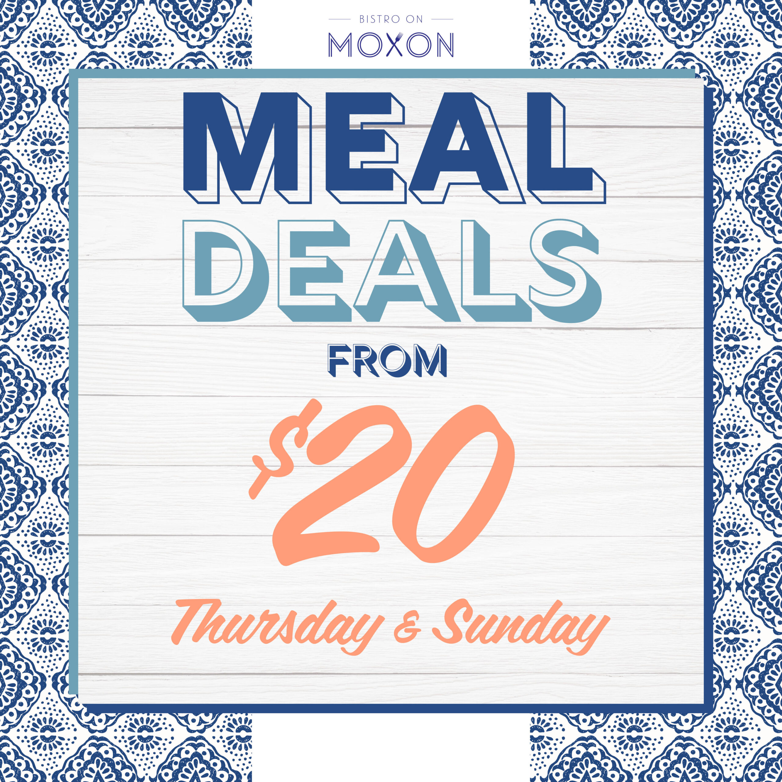 Meal Deal Special, Bistro on Moxon